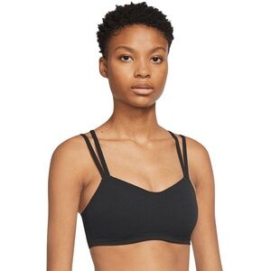 Nike Zenvy Black Double-Strap Sports Bra
